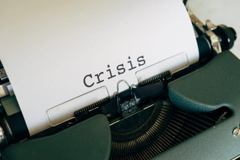 Typewriter with Crisis